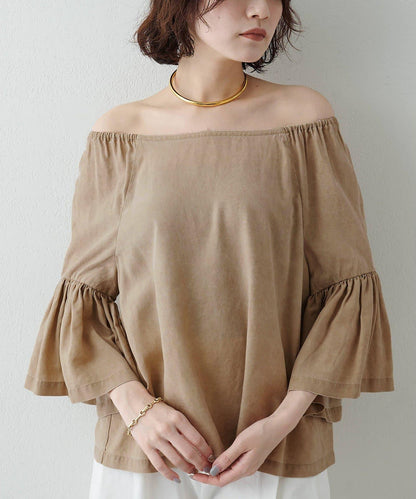 喇叭袖設計 女式襯衫
