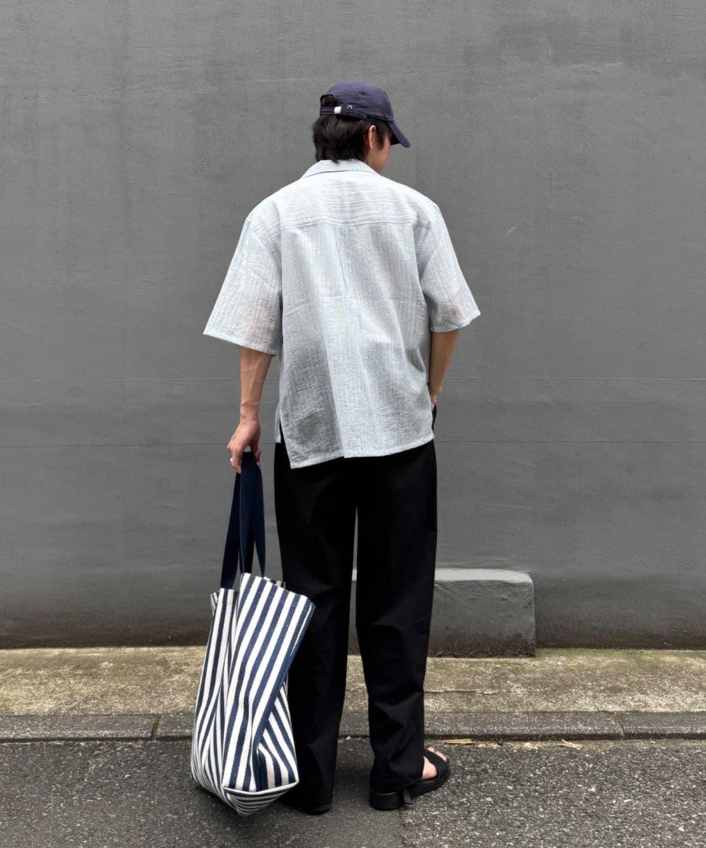 UNISEX 透感開領襯衫