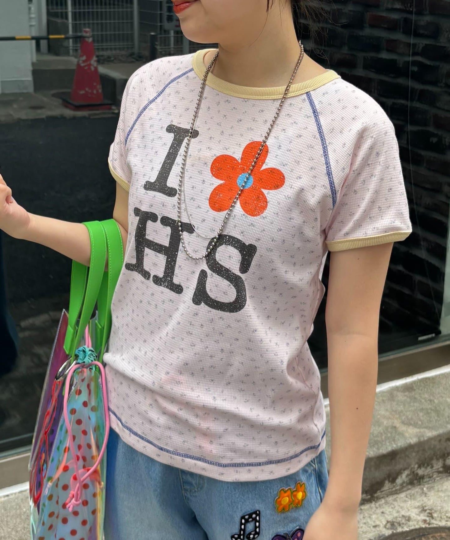HELLO.SANFRANCISCO/ハローサンフランシスコ 華夫格印花TEE T恤