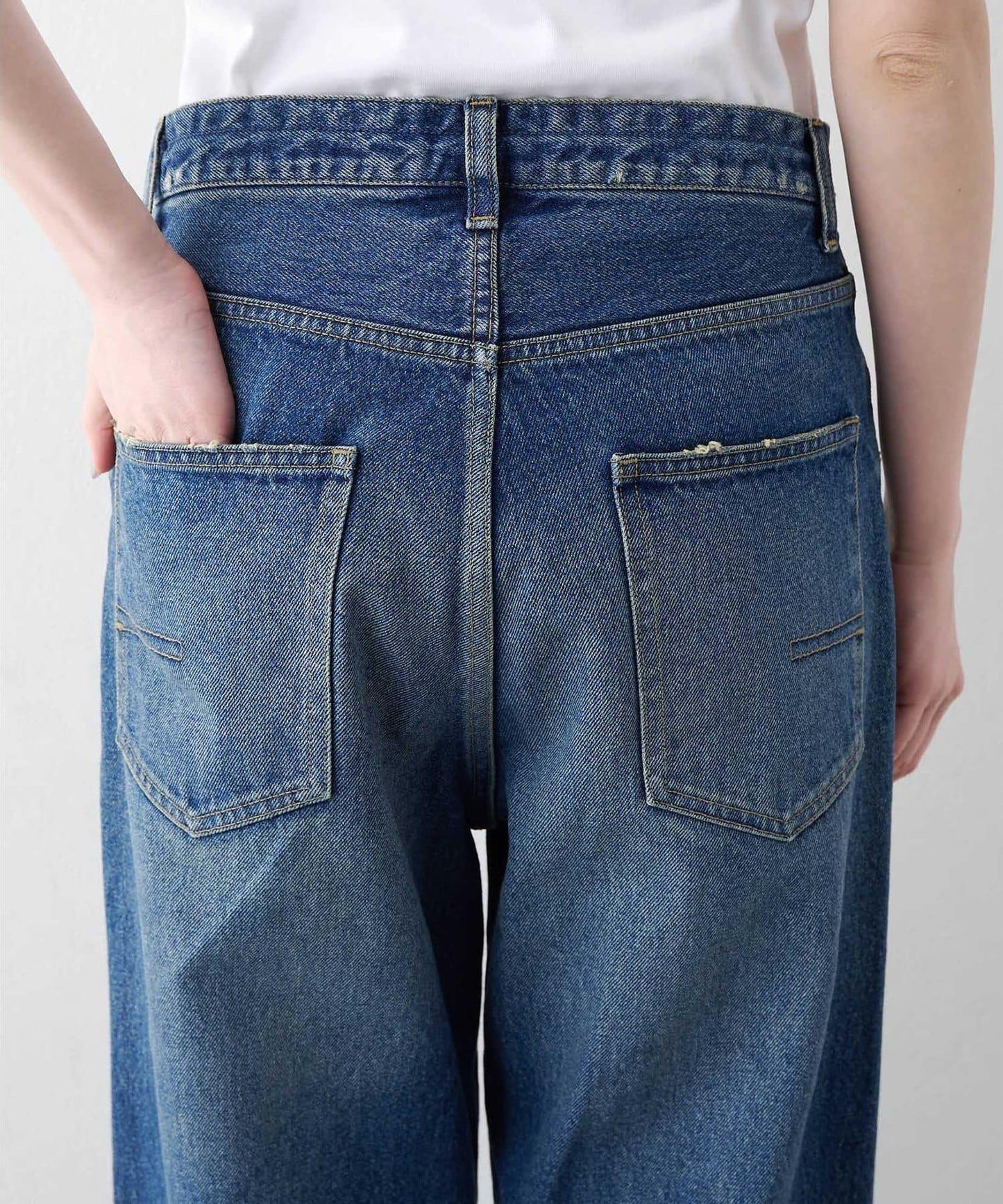 直筒 DENIM 褲子