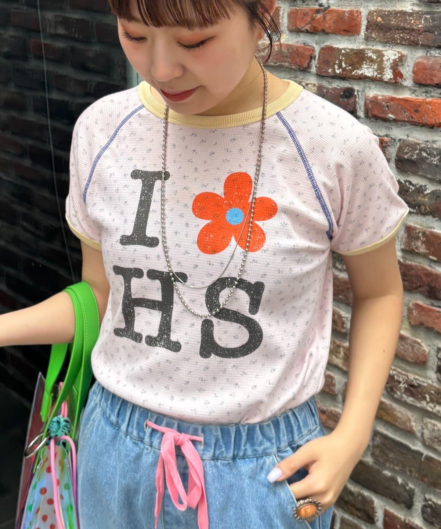 HELLO.SANFRANCISCO/ハローサンフランシスコ 華夫格印花TEE T恤