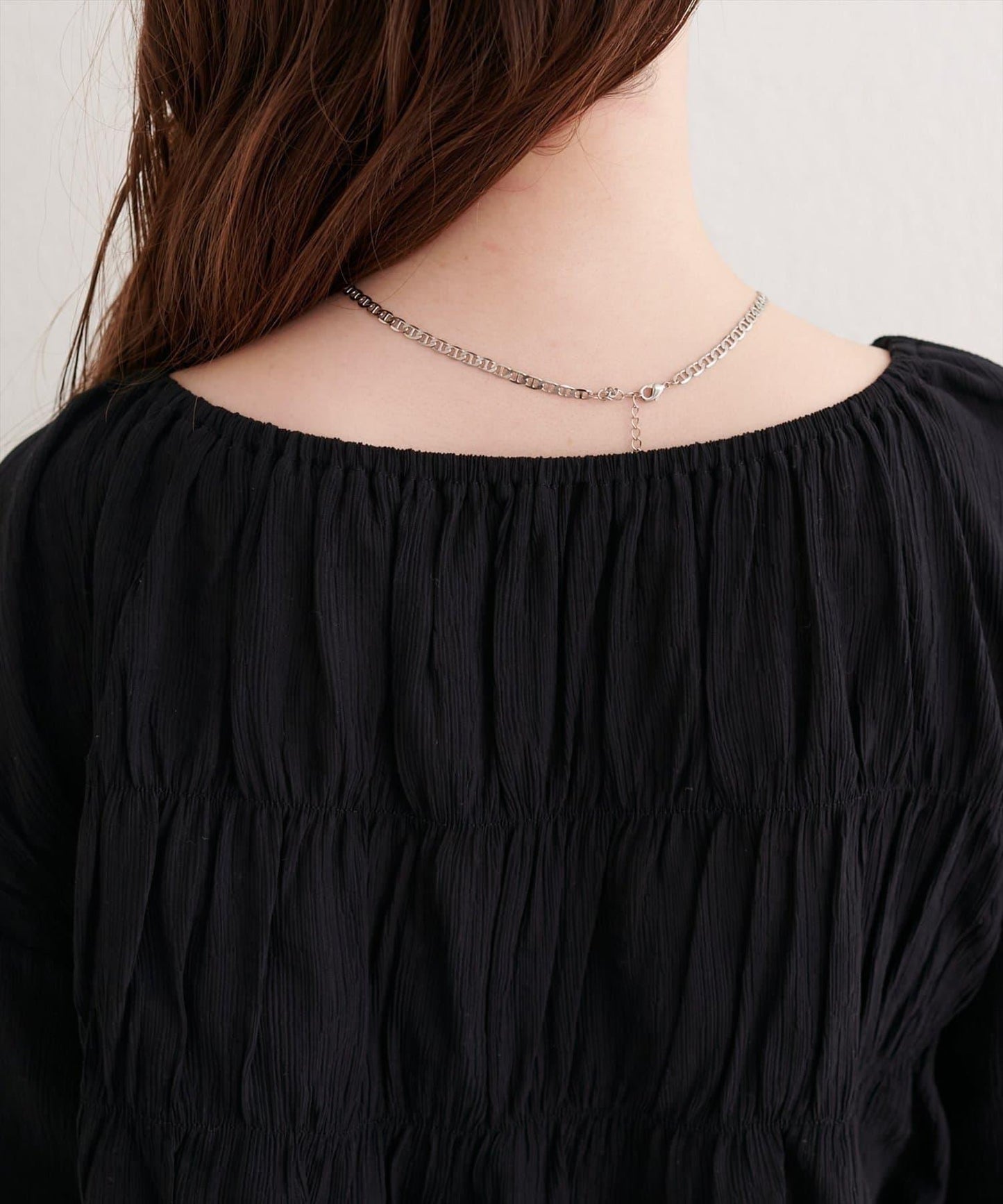 natural couture 楊柳褶皺 蝴蝶結 女襯衫