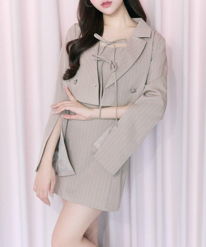 Belle Charme 袖開叉 短款西裝外套