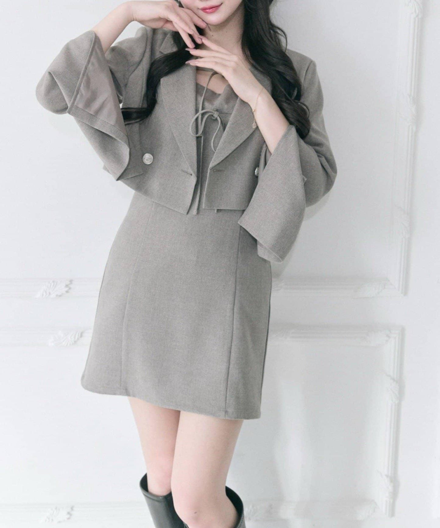 Belle Charme 袖開叉 短款西裝外套