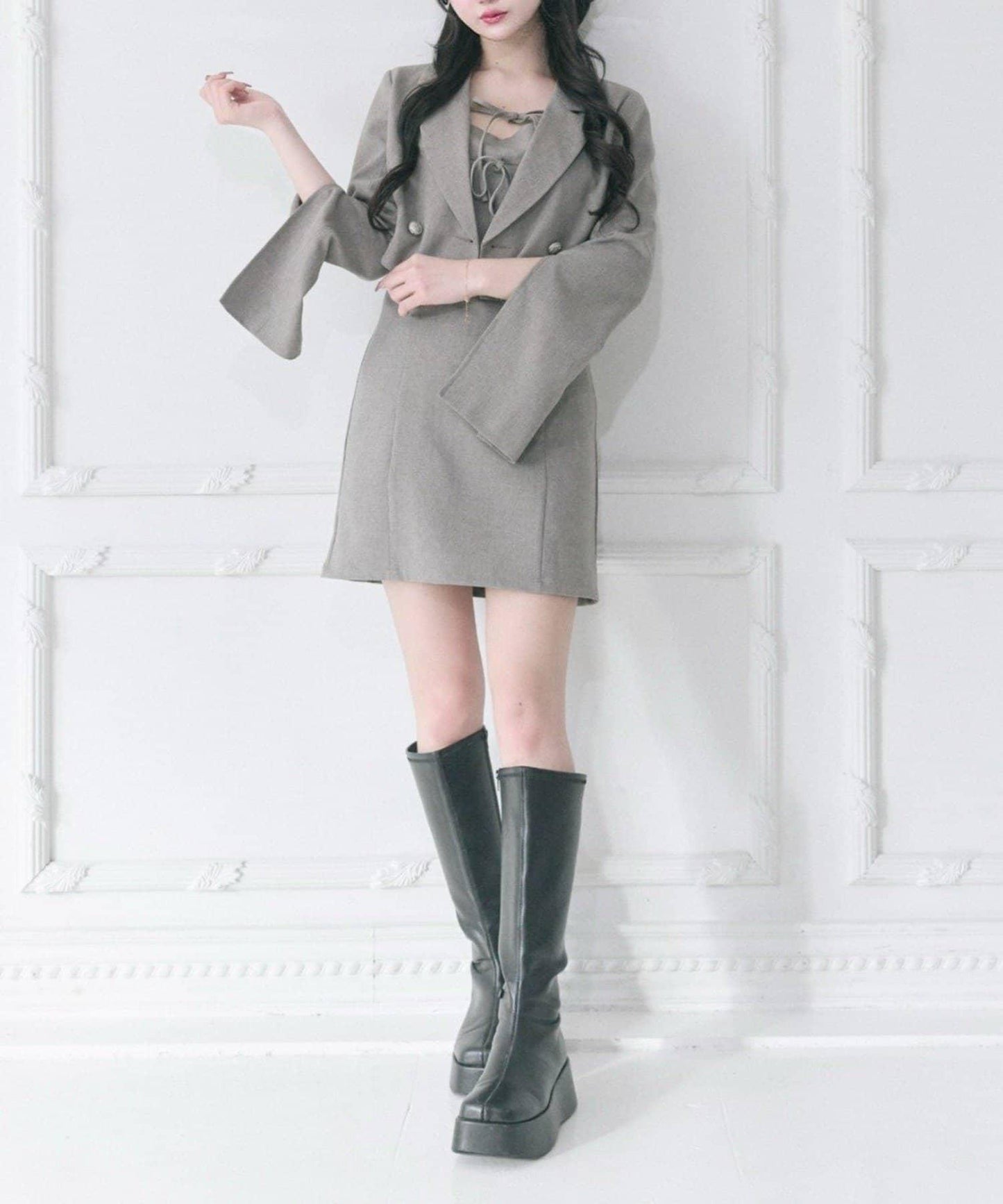 Belle Charme 袖開叉 短款西裝外套