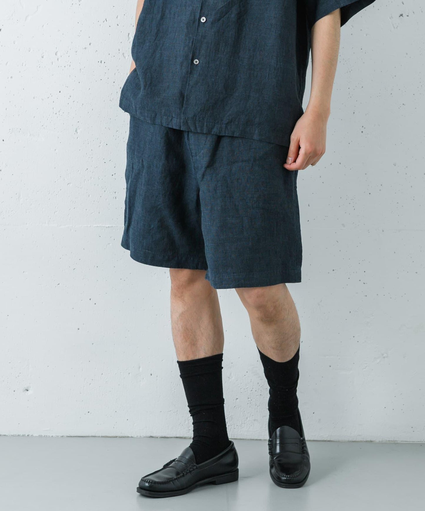 亞麻CHAMBRAY 休閒短褲