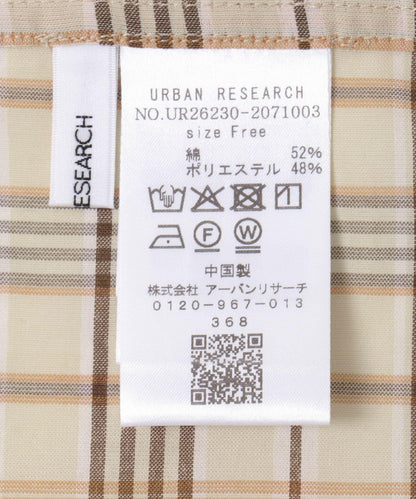透感格紋外套