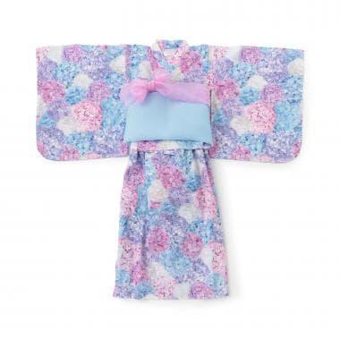 繡球花圖案 浴衣
