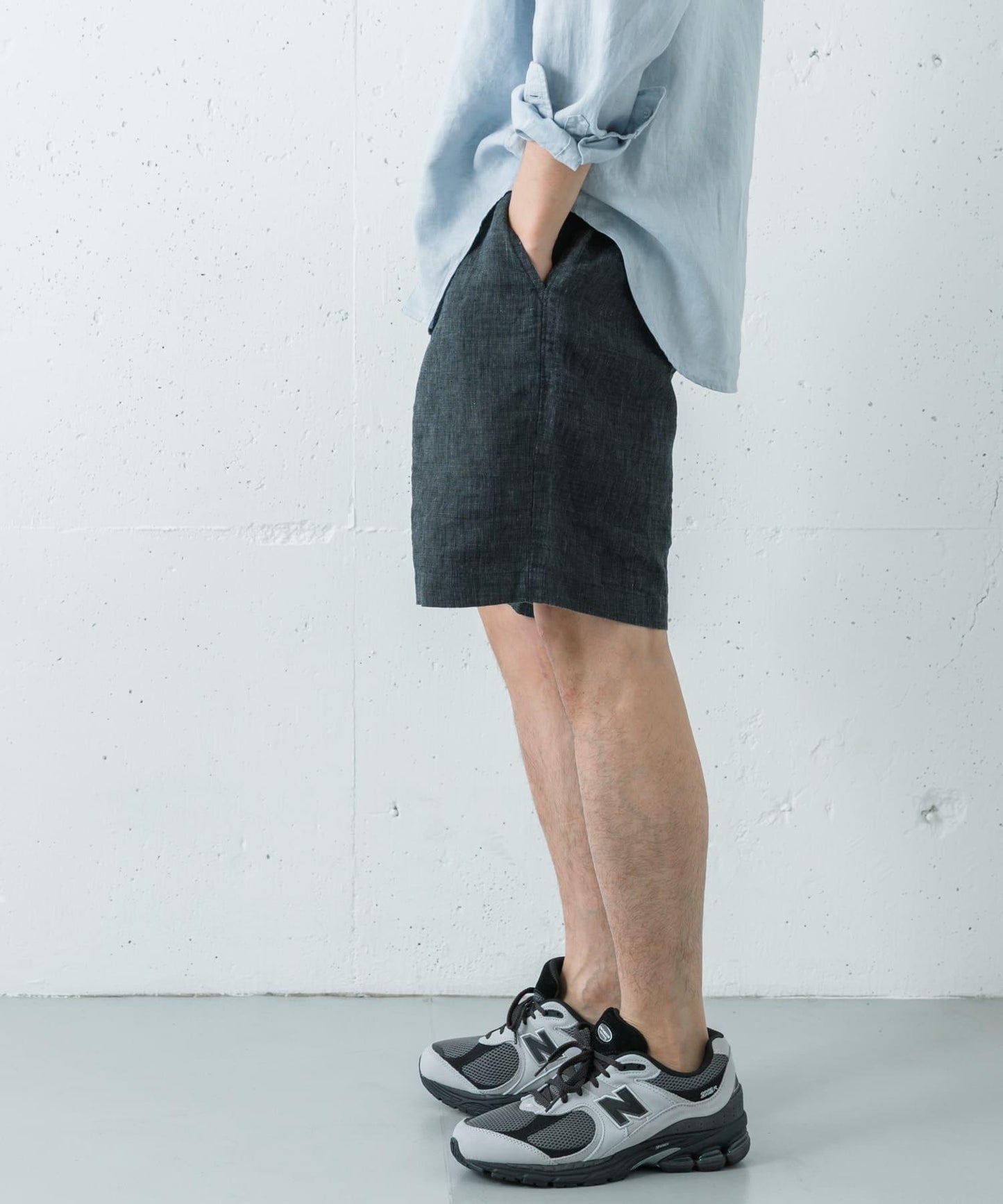亞麻CHAMBRAY 休閒短褲