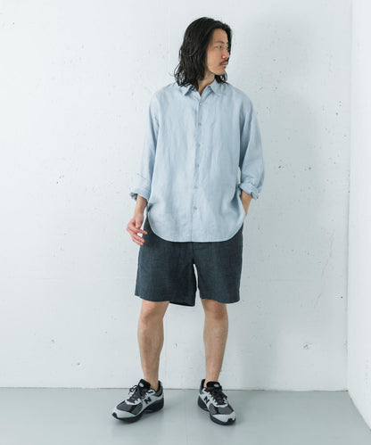 亞麻CHAMBRAY 休閒短褲