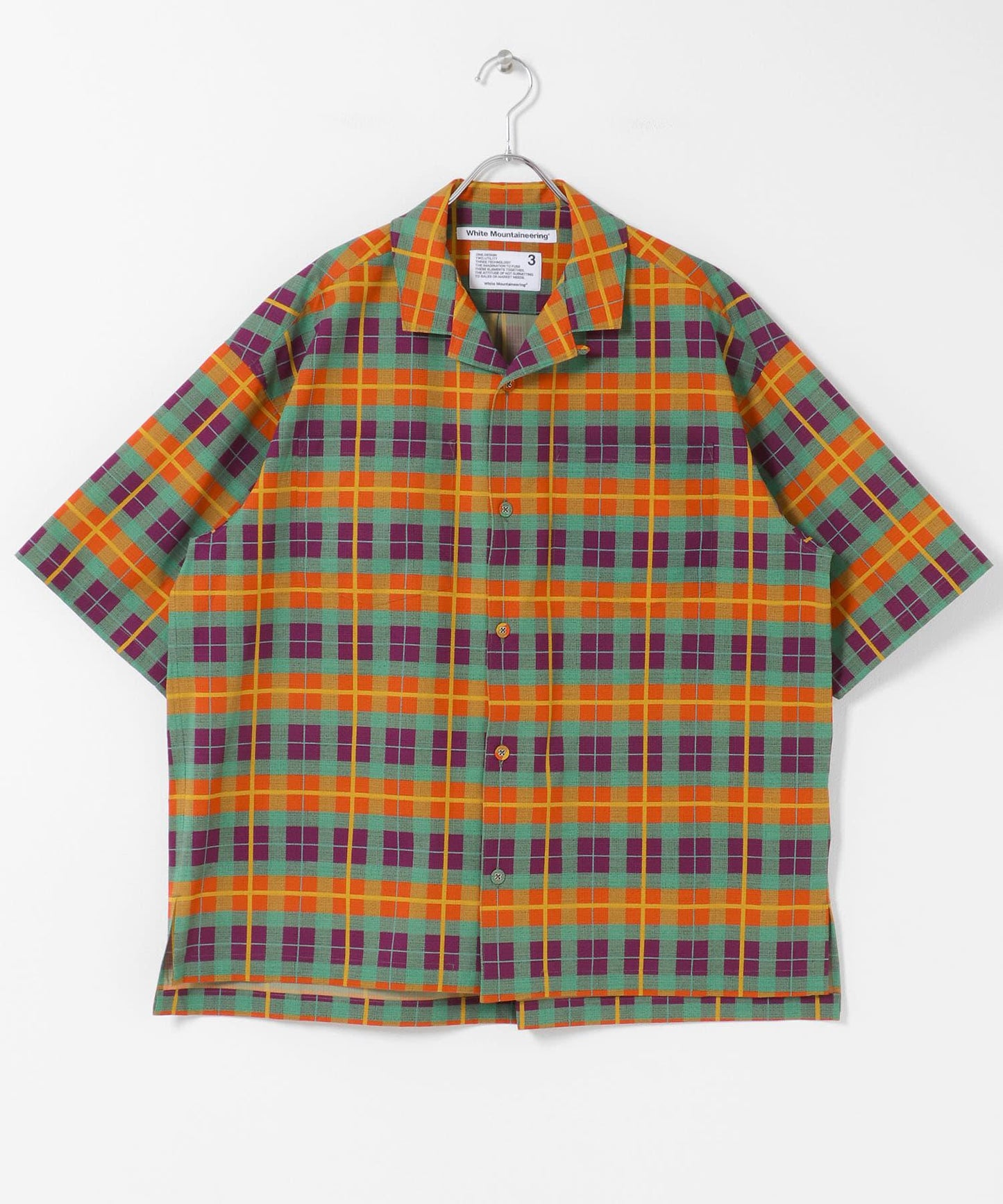 馬德拉斯格紋 White Mountaineering MADRAS CHECK OC SHIRTS 襯衫