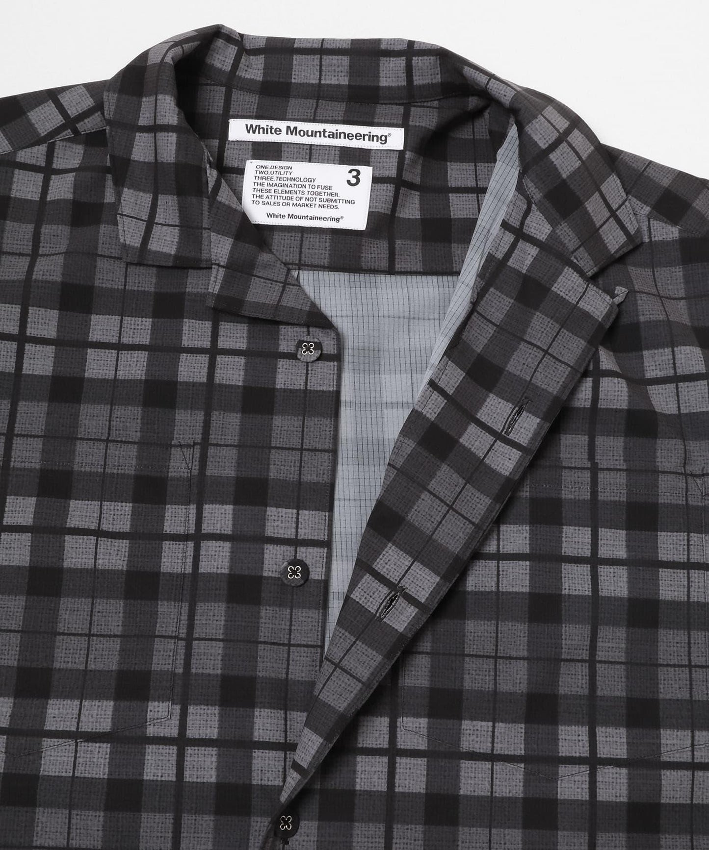 馬德拉斯格紋 White Mountaineering MADRAS CHECK OC SHIRTS 襯衫