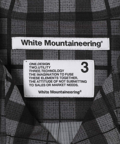 馬德拉斯格紋 White Mountaineering MADRAS CHECK OC SHIRTS 襯衫