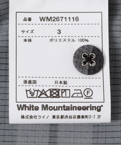 馬德拉斯格紋 White Mountaineering MADRAS CHECK OC SHIRTS 襯衫