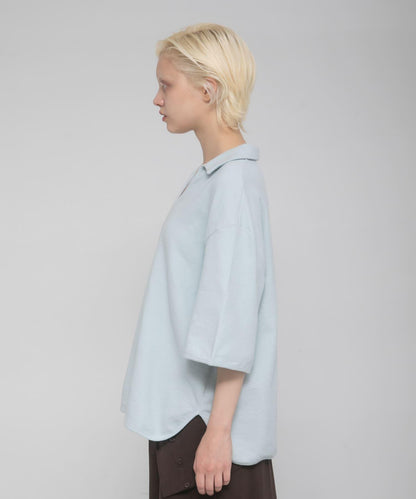 開領 open collared tee T恤