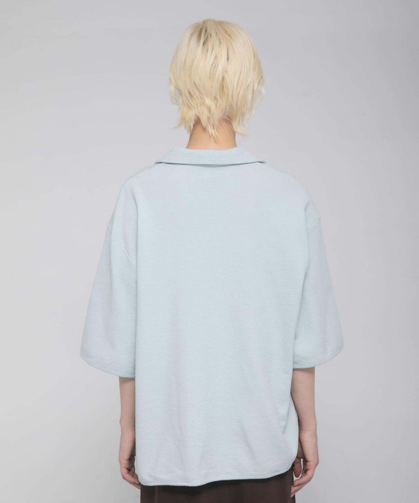 開領 open collared tee T恤