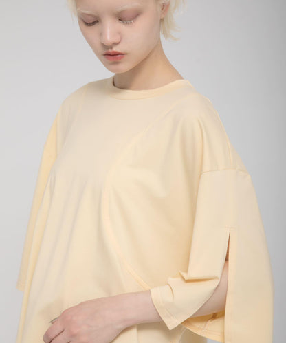 shirring over tee 褶皺疊穿設計T恤