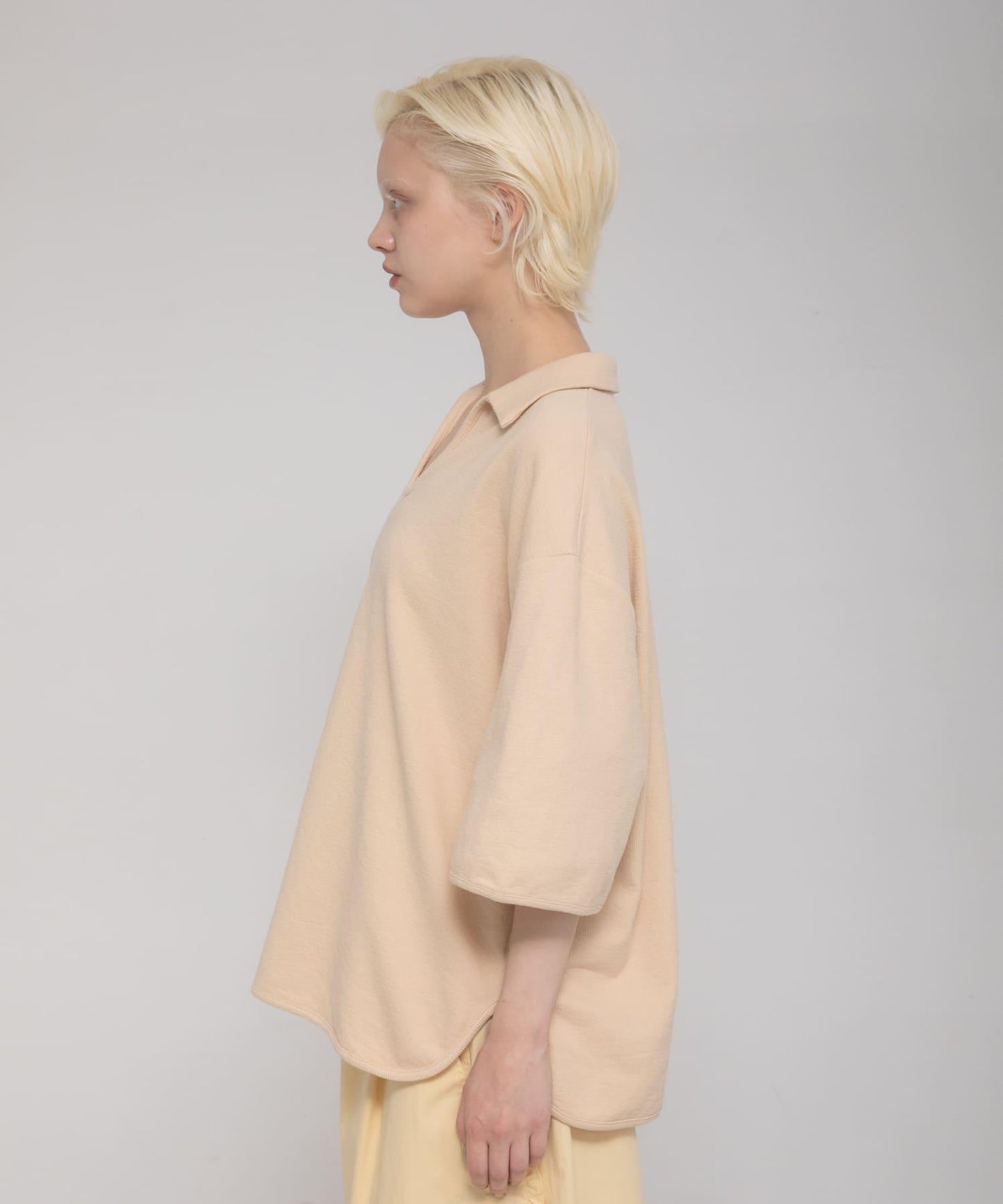 開領 open collared tee T恤