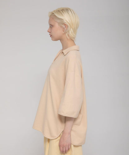 開領 open collared tee T恤