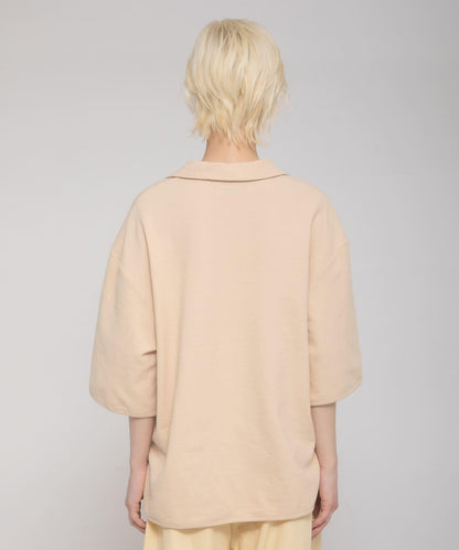 開領 open collared tee T恤