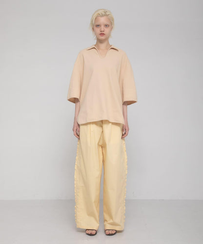 開領 open collared tee T恤