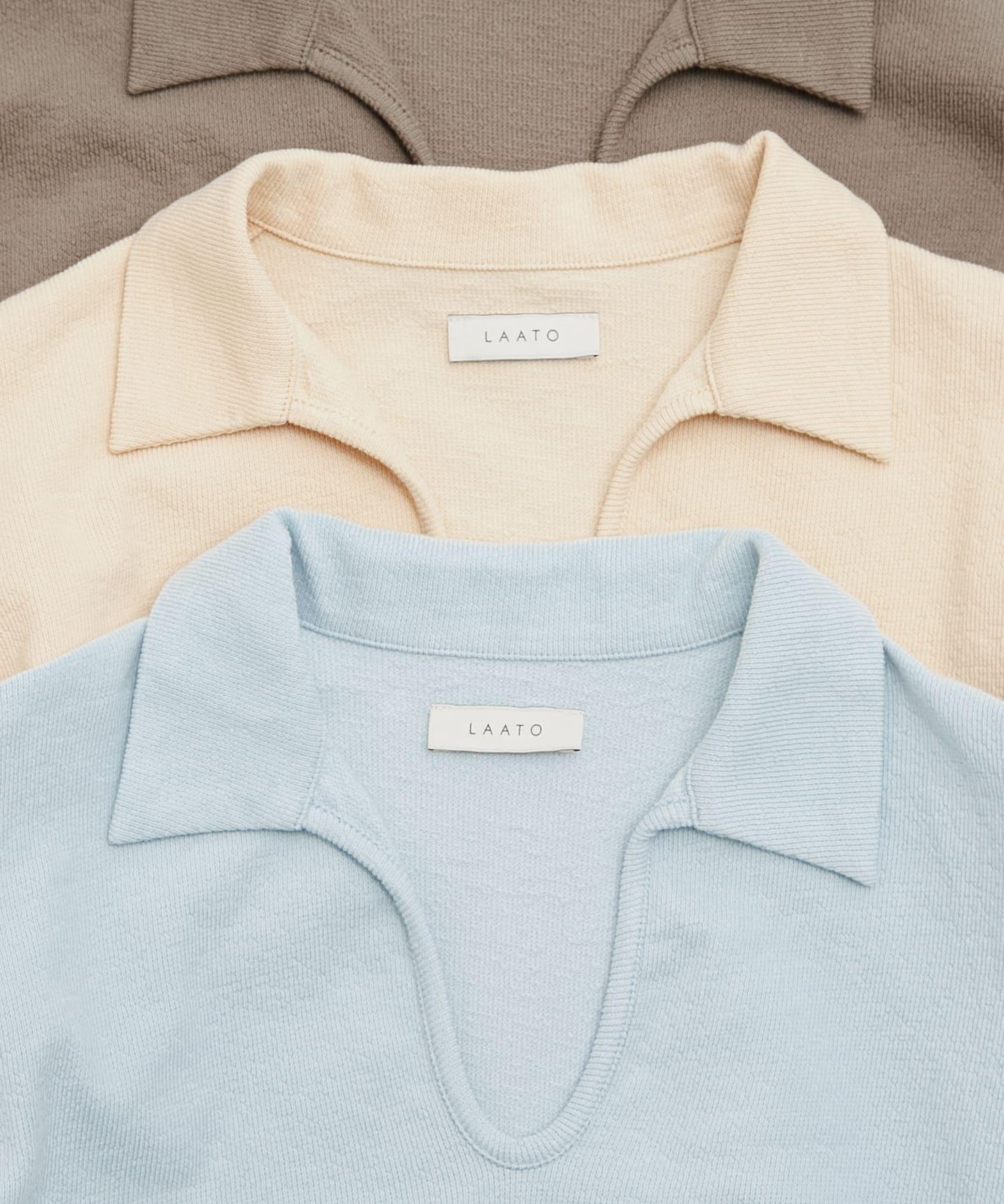 開領 open collared tee T恤