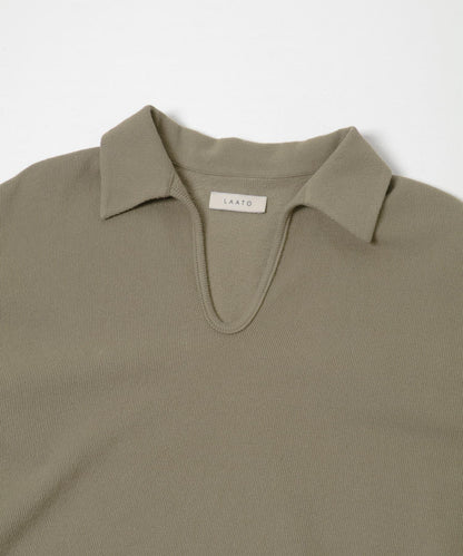 開領 open collared tee T恤