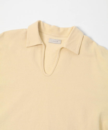 開領 open collared tee T恤