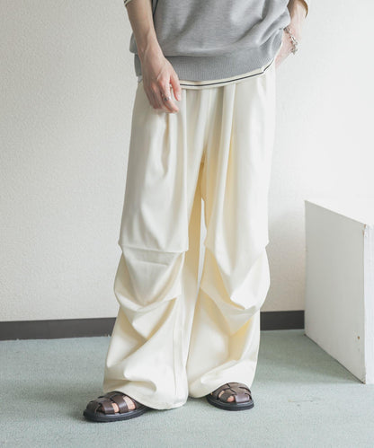 色織布降落傘休閒褲