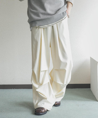 色織布降落傘休閒褲