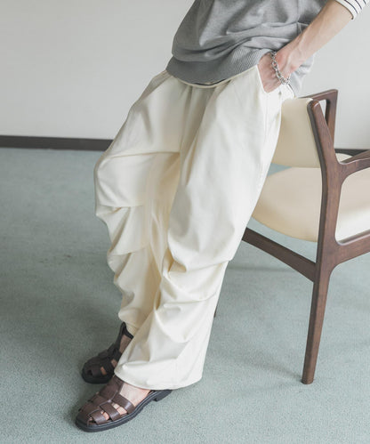 色織布降落傘休閒褲