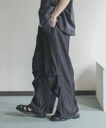 色織布降落傘休閒褲