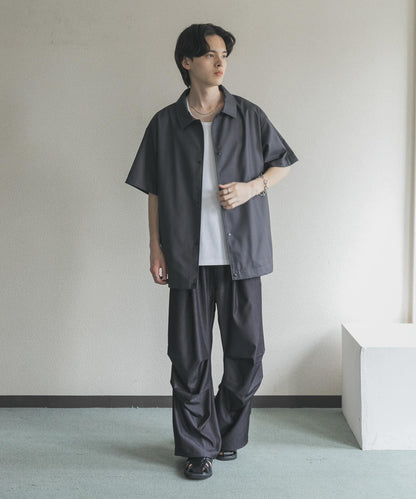 色織布降落傘休閒褲