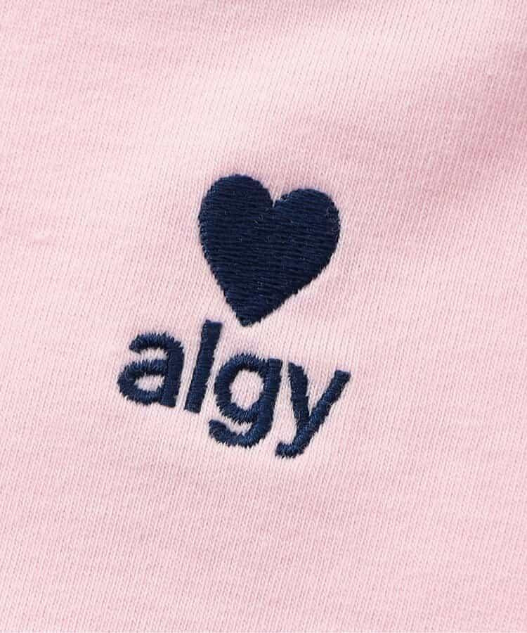 algyロゴ標誌 領口撞色T恤