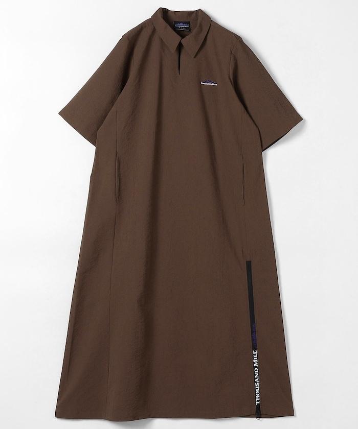 短袖 SKIPPER ONE PIECE SEERSUCKER 泡泡紗連衣裙