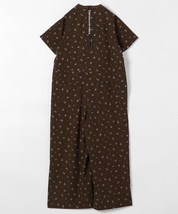 SHORT SLEEVE ALL IN ONE FLOWER 連體衣