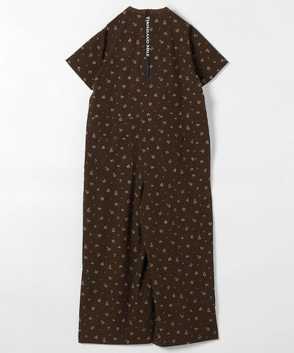 SHORT SLEEVE ALL IN ONE FLOWER 連體衣
