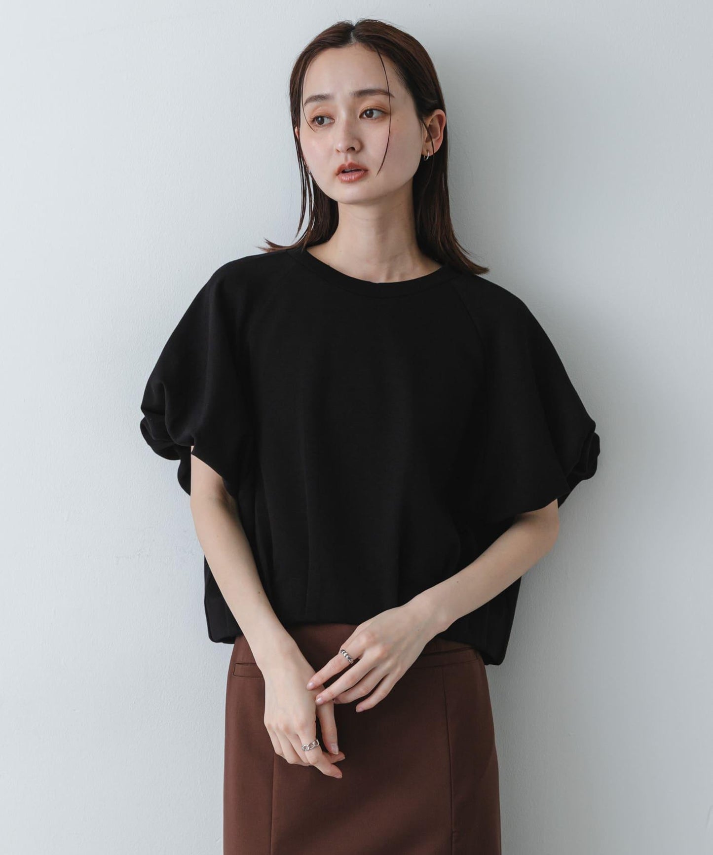 防潑水繭形上衣