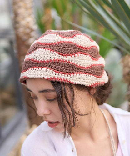 Beach & Festival 波浪手工編織針織帽