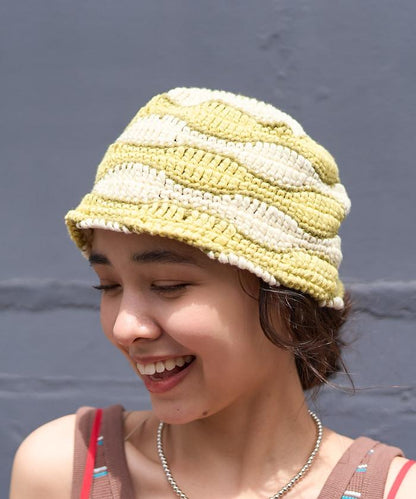 Beach & Festival 波浪手工編織針織帽