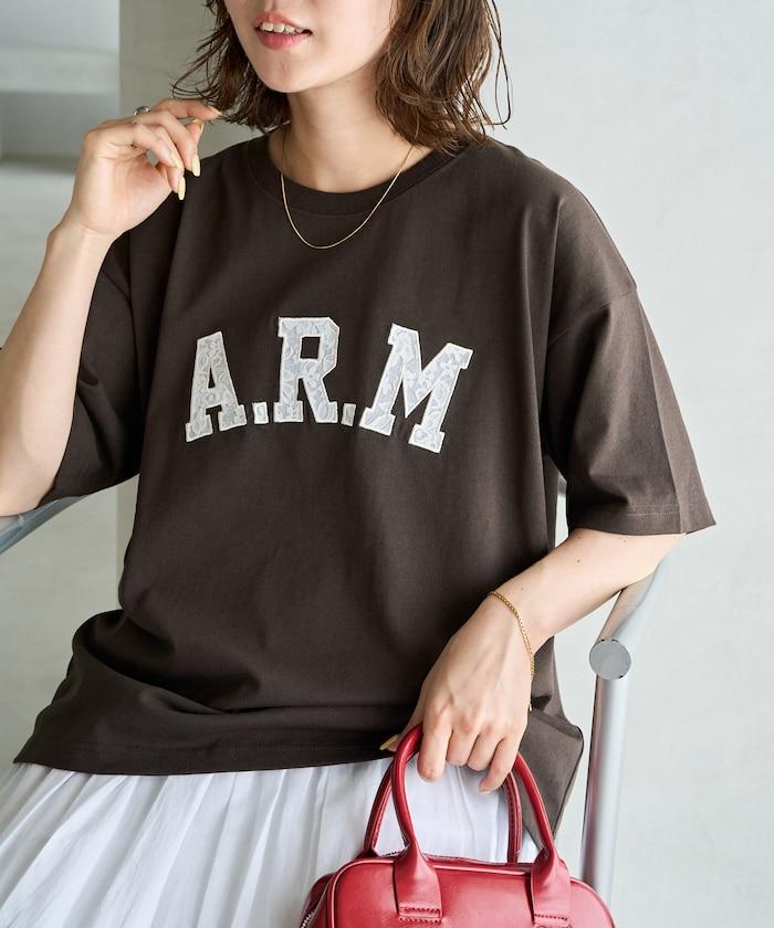 ARM 蕾絲拼接刺繡短袖T恤
