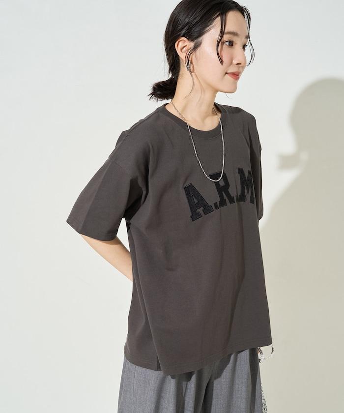 ARM 蕾絲拼接刺繡短袖T恤
