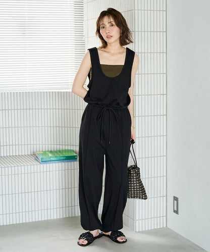 抽繩休閒連體褲