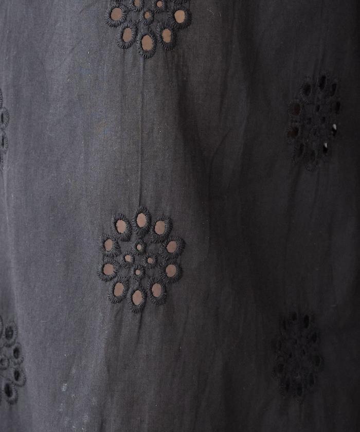 鏤空刺繡 寬鬆 褲子