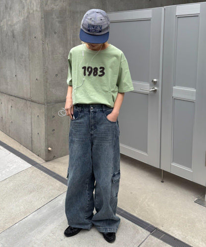 網絡限定 UNISEX 1983貼布 T恤
