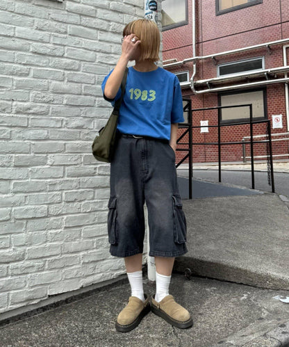 網絡限定 UNISEX 1983貼布 T恤