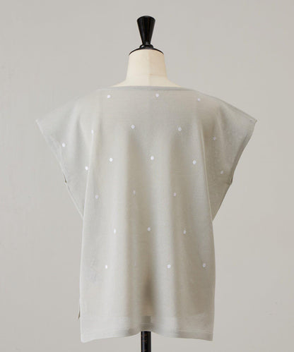 波點刺繡 針織上衣