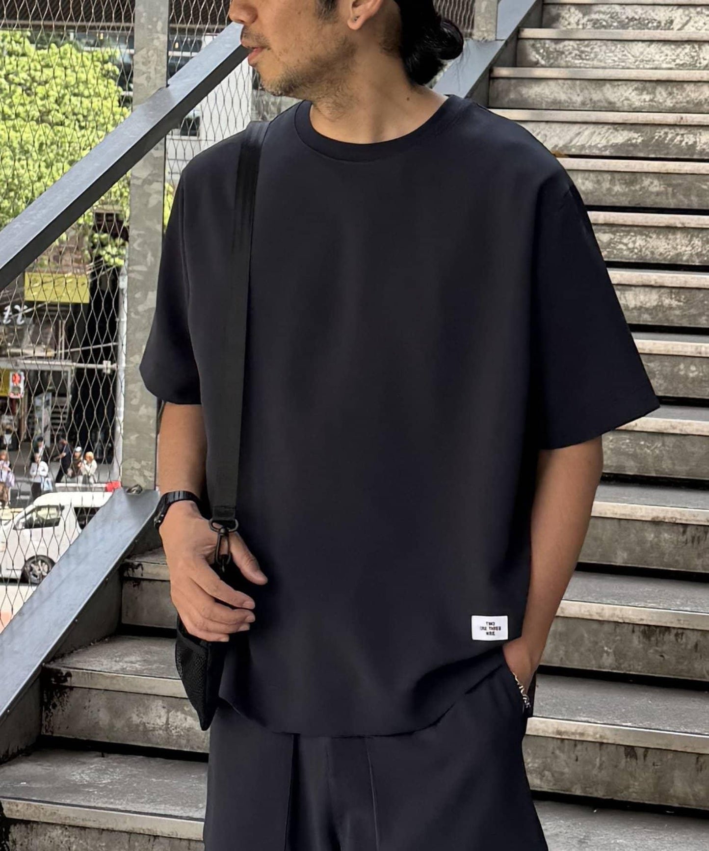 乾爽觸感寬鬆短袖TEE