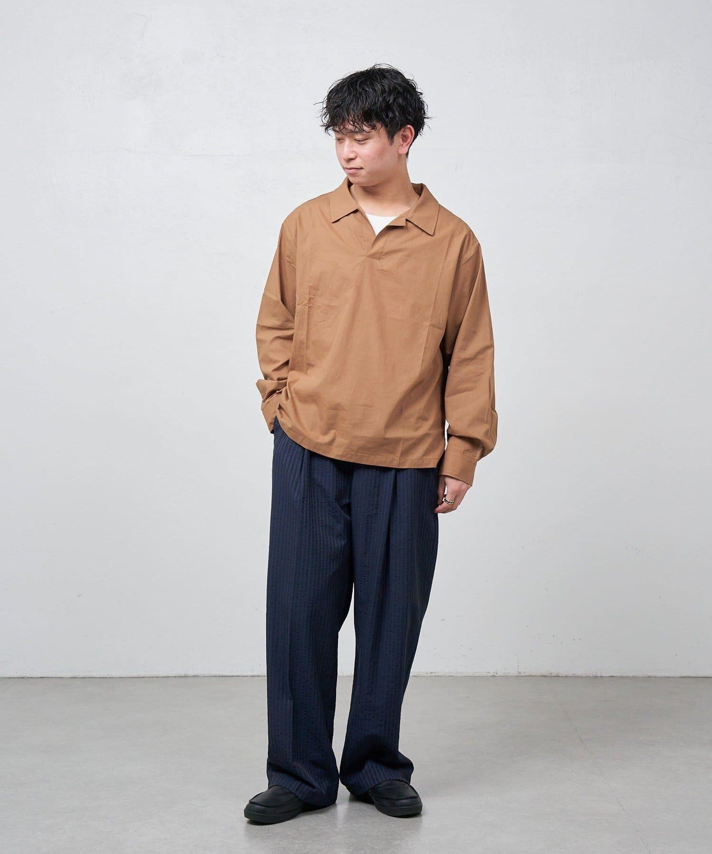 【Kastane】BM スキッパーシャツ2