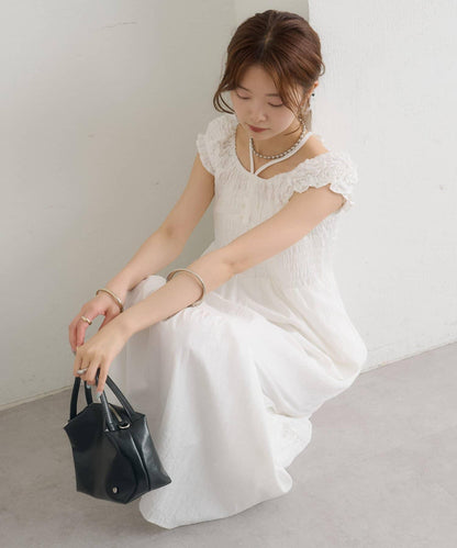 抽褶設計 連衣裙